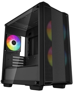 Корпус CC360 ARGB, mATX, Mini-Tower, USB 3.0, RGB подсветка, черный, без БП (R-CC360-BKAPM3-G-1) Deepcool