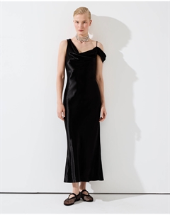 Платье-комбинация асимметричное черного цвета 2mood