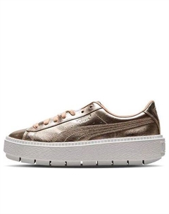 Кроссовки basket platform trace luxe 'dusty coral', золотой Puma