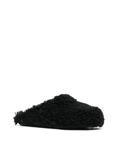 Слиперы Fussbet Sabot из овчины, черный Marni
