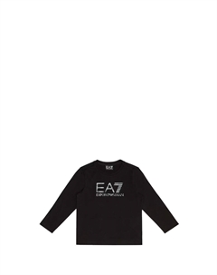 Черная детская рубашка Ea7