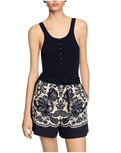 Риб-майка, черный Sandro