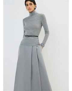 Юбка миди А-силуэта, Серый Ostin