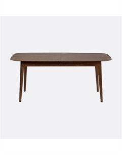 Обеденный стол раскладной из шпона ореха 180220х90 каштановый Laredoute
