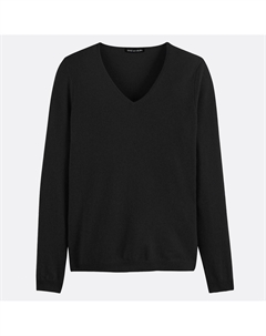 Пуловер из тонкого трикотажа 100 кашемир черный Anne weyburn