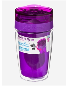 Термокружка "Чай с собой" "To-go" 370мл фиолетовая 21476, Фиолетовый Sistema
