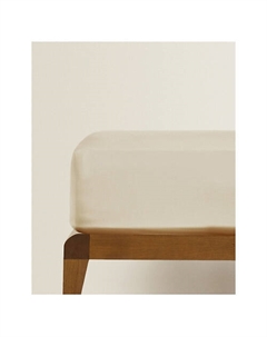 Натяжная простыня Percale на резинке 300 TC 140 x 200 x 40 см Zara home