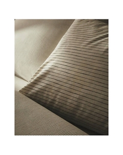 Двусторонняя наволочка в полоску 50 x 75 см Zara home