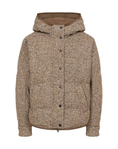 Двусторонний твидовый пуховик Brunello cucinelli