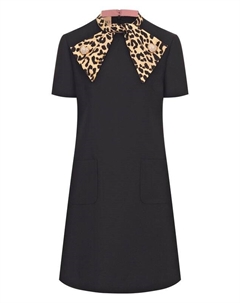 Платье из шерсти и шелка Valentino