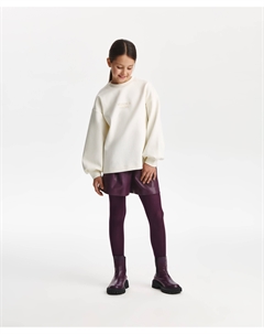 Шорты из экокожи для девочки бордовые Gulliver