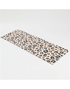 Коврик для йоги 185х68х0,4 см, PU Yoga Mat PUMAT-LEO38 леопардовая пудра Inex