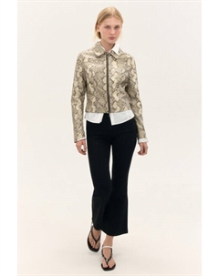 Куртка приталенная со змеиным принтом Befree