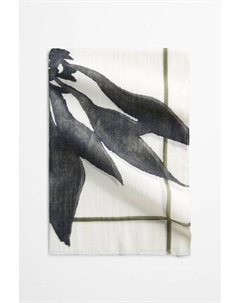 Шарф из смешанного хлопка с принтом Marc o'polo