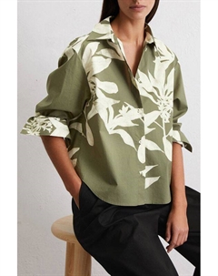 Рубашка хлопковая с принтом Marc o'polo