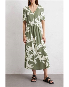 Платье с v-вырезом и коротким рукавом Marc o'polo