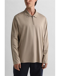 Поло хлопковое с длинным рукавом Oulyss