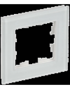 Рамка IEK BRITE РУ-1-2-Бр, горизонтальная и вертикальная, 1-пост, белый (BR-M12-G-31-K01) Iek