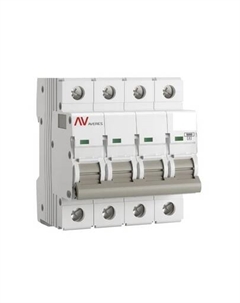 Выключатель автоматический EKF AV-6 AVERES четырехполюсный (4P/4П) 50А C 6кА (mcb6-4-50C-av) Ekf