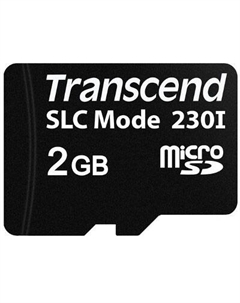 Карта памяти промышленная 2 Гб microSD 230I Class 2 (TS2GUSD230I) Transcend
