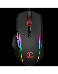 Мышь проводная PANTEON PS150, 6400dpi, оптическая светодиодная, USB, черный (PANTEON PS150 Black) Jet.a