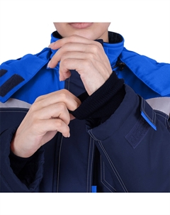 Костюм рабочий женский утепленный КМ-10 52-54 рост 170-176 см темно-синий/васильковый Гк спецобъединение