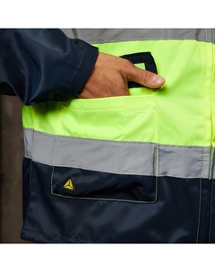 Куртка рабочая сигнальная 48-50 рост 164-172 см желтая Delta plus