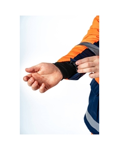 Куртка рабочая мужская утепленная Сигнальщик 48-50 рост 170-176 см темно-синяя/оранжевая Дарина