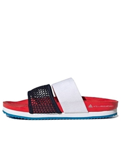 Тапочки stella mccartney x lette slides slippers red, красный Adidas