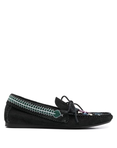 Лоферы с вышивкой, черный Isabel marant