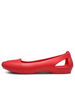 Сандалии flat red sandals, красный Crocs