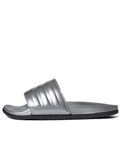 Тапочки adilette comfort slide 'silver metallic', серебряный Adidas