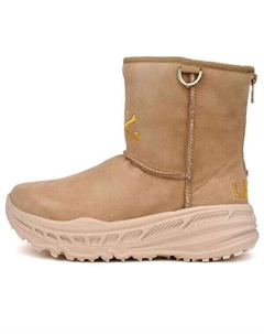 Зимние ботинки мужские с декоративной вышивкой, коричневый Ugg