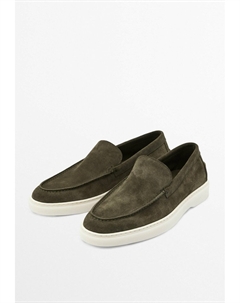 Мокасины, хаки Massimo dutti