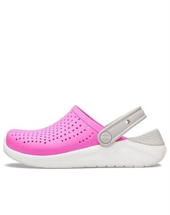Кроссовки literide clogs 'pink white grey', розовый Crocs