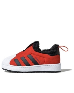 Кроссовки оригинальные superstar зима 360 л, красный Adidas
