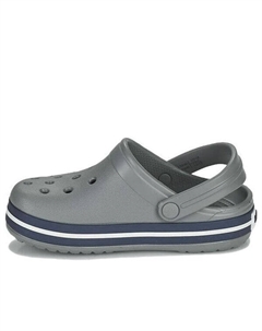 Кроссовки crocband clogs 'grey blue', серый Crocs