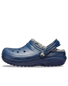 Кроссовки classic lined glitter clog 'blue', синий Crocs