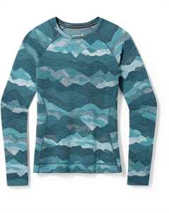 Классический термобелье из мериноса с круглым вырезом — женский, синий Smartwool