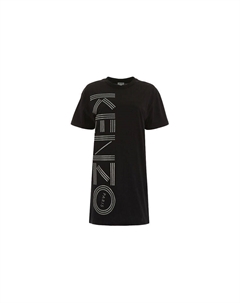 Женское платье с короткими рукавами и шортами, цвет Black Kenzo