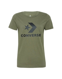 Футболка classic logo printing short sleeve grass green, зеленый Converse