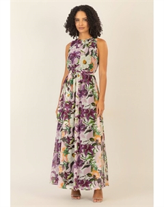 Длинное платье LANGES, цвет Lila Multicolor Apart