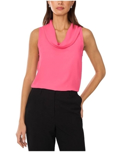 Безрукавка с капюшоном-воротником, розовый Vince camuto