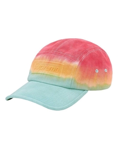 Бейсболка embossed denim camp cap 'blue orange red', синий Supreme