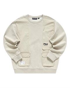Толстовка collection change the game logo sweatshirt 'beige', бежевый Fila fusion