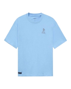 Футболка с рисунком Диснея Пиноккио, голубой Li-ning