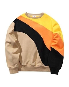 Толстовка 2019 new york fashion week contrasting colors pullover 'beige orange black', бежевый Li-ning