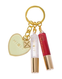 Брелок с блесками для губ Make Up Gold Keychain with Juicy Lip Glosses Mixit