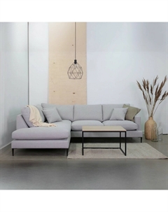 Диван с открытым углом в скандинавском стиле серый So'home