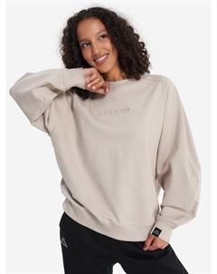 Свитшот женский оверсайз, Бежевый Kappa